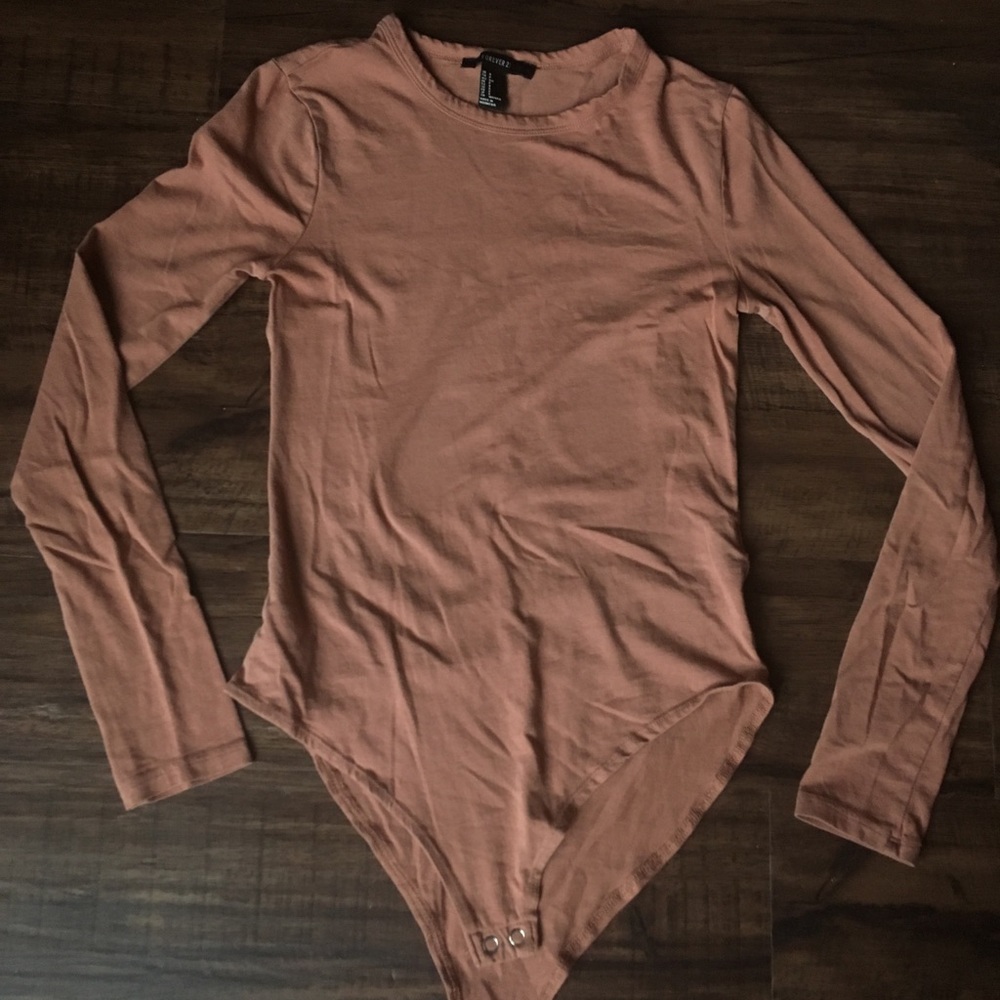 F21 Brown Bodysuit